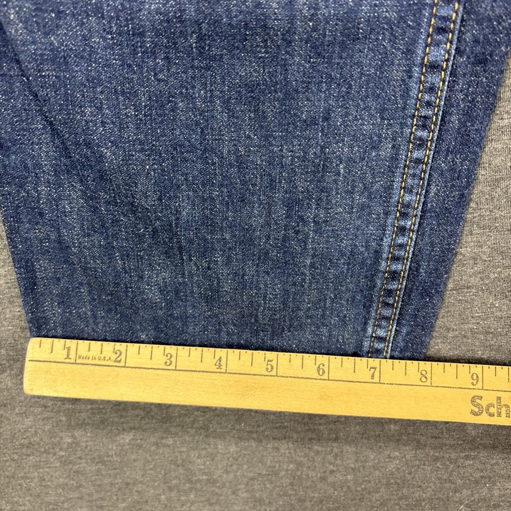 Levis 514 Jeans Mens 31x32 Blue Denim Straight Fit Whiskered Fade Streetwear - Picture 5 of 10